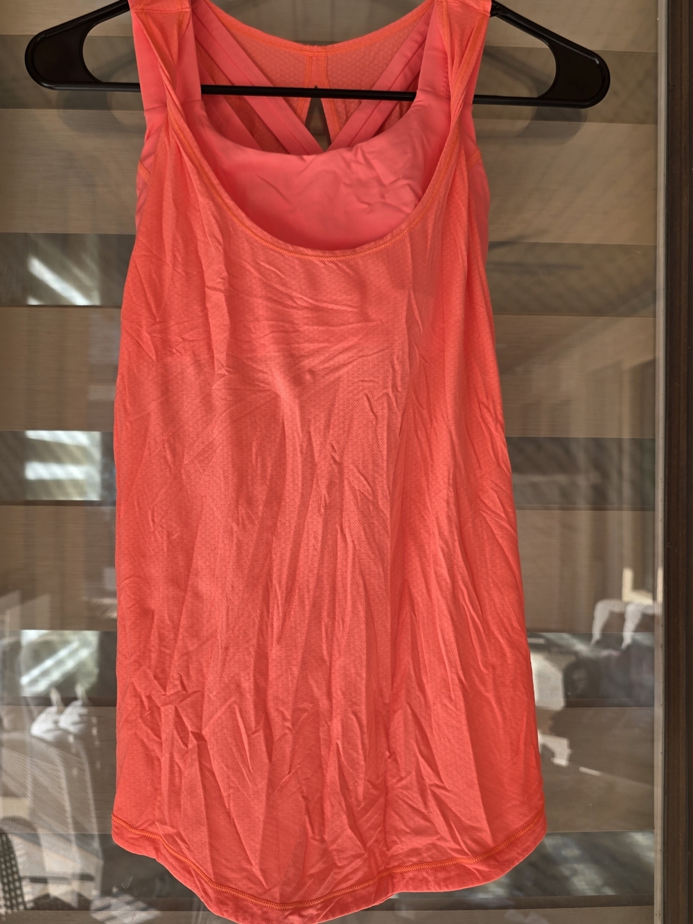 lululemon athletica Coral-Orange Racerback Tank